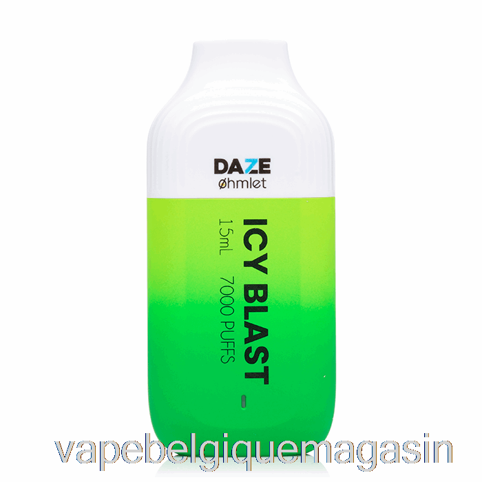 Vape Jetable 7 Daze Ohmlet 7000 0% Zéro Nicotine Jetable Icy Blast